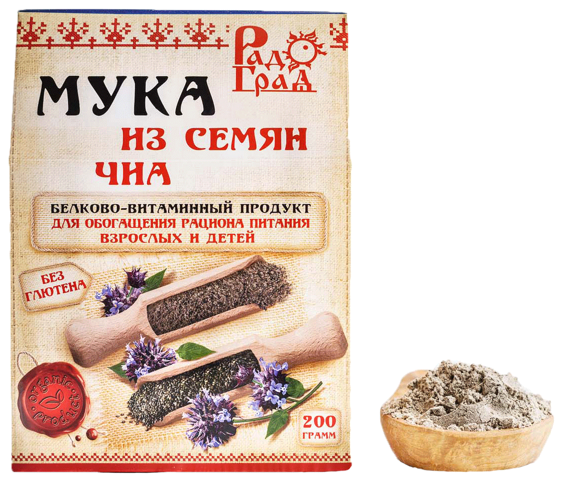 Мука из семян чиа 200 г Мука Чиа