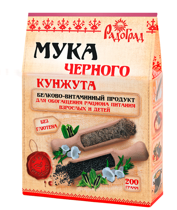 Мука черного кунжута 200 г Мука черного кунжута