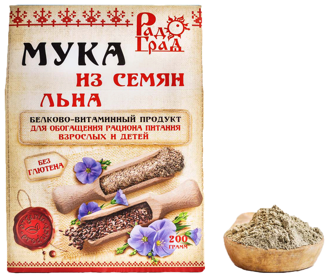 Мука льняная 200 г Мука из семян льна