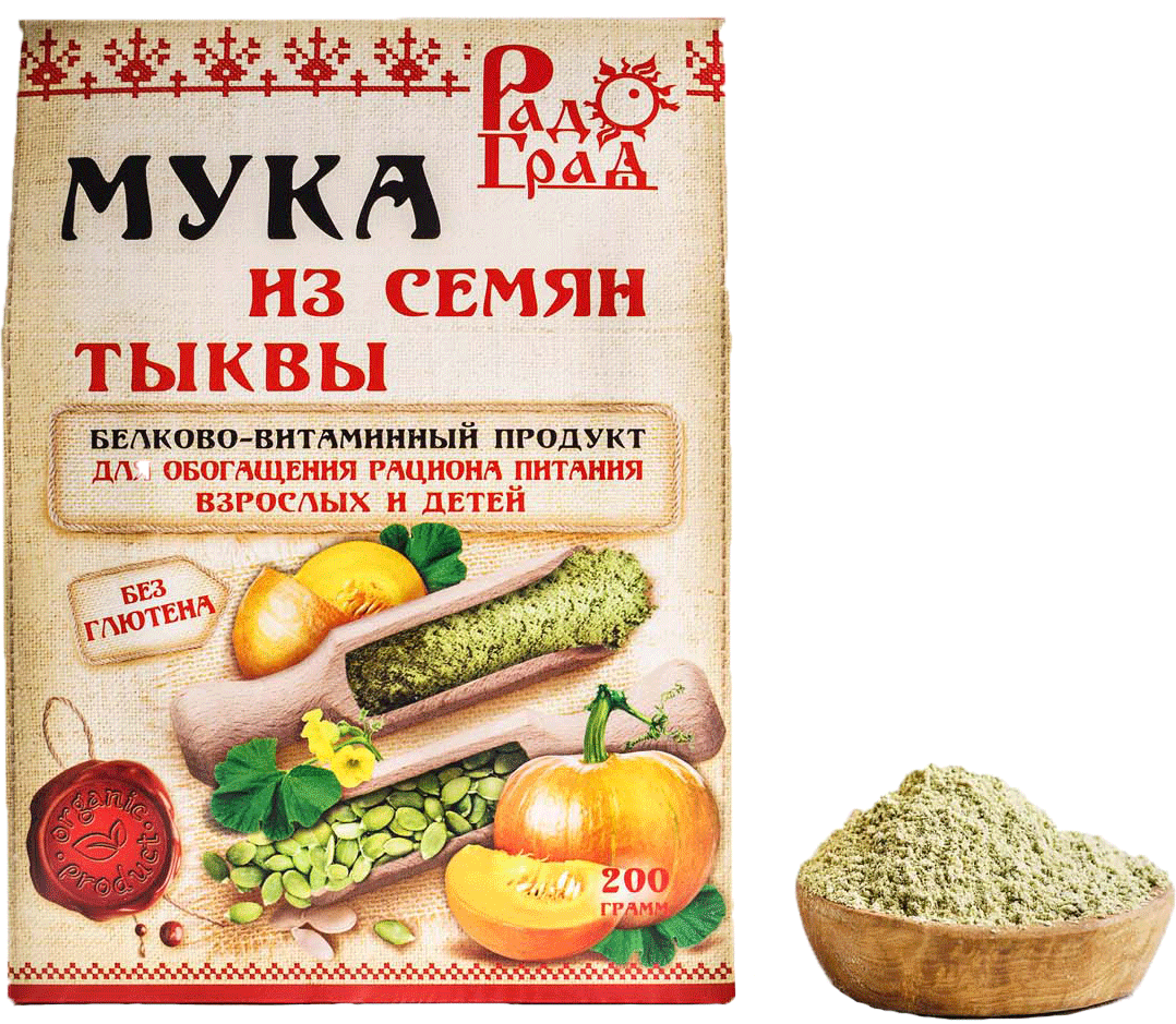 Мука тыквенная 200 г Мука Тыквенная